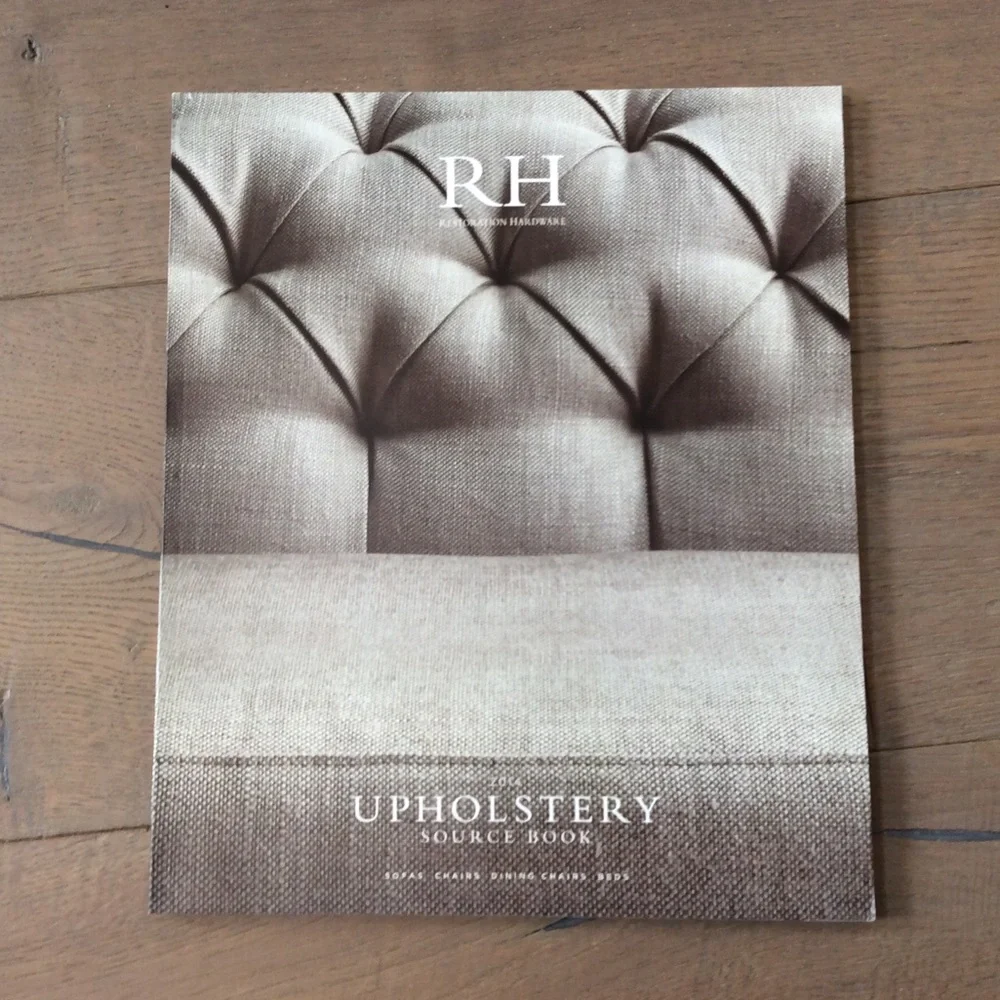 RH restoration hardware catalog table look book